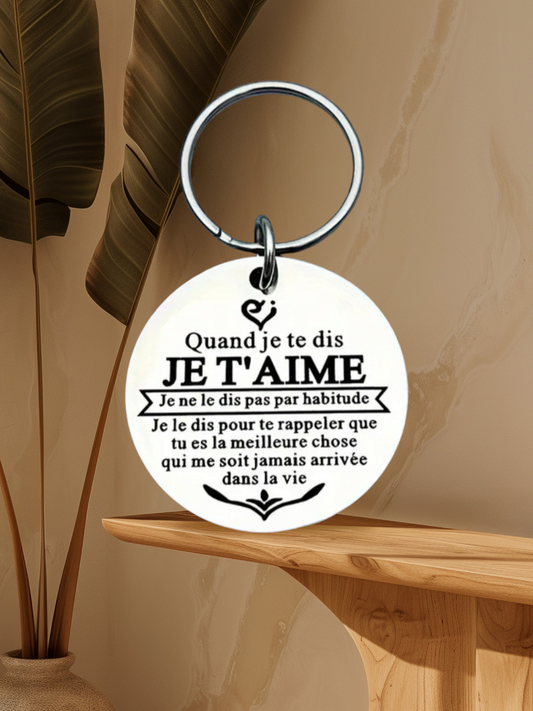 Porte clefs je t'aime