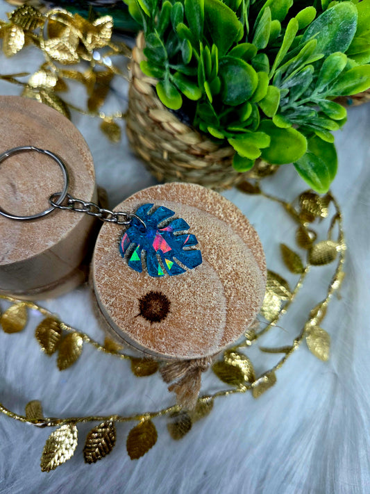 Porte clefs petite feuille