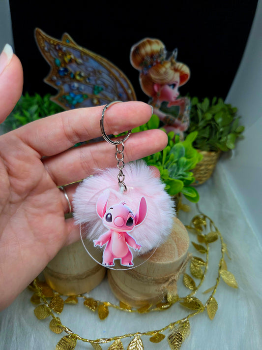 Porte clefs pompon