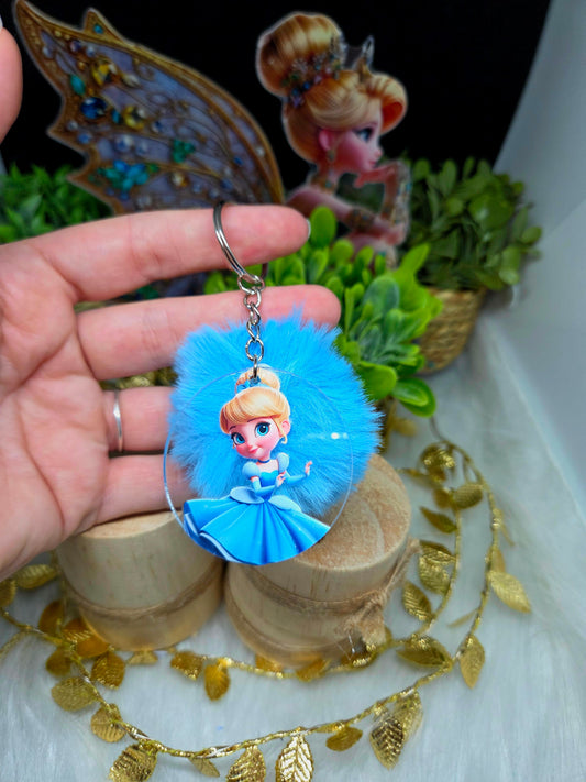 Porte clefs pompon