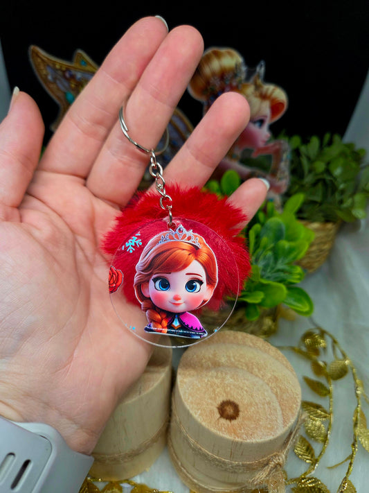 Porte clefs pompon